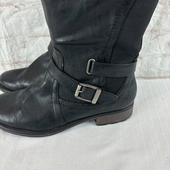 BareTraps Women's 11 M Black Seduce Tall Zip Riding Boots - Picture 9 of 13